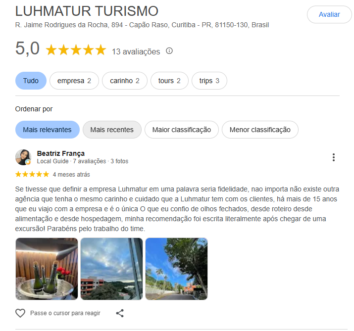 Foto de avaliação de cliente 1